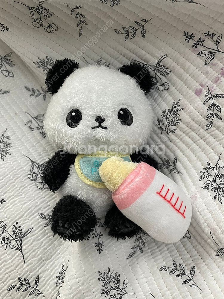 에버랜드 푸바오 젖병 자석인형 키링--0