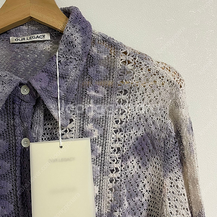 [40] 아워레가시 크로셰 코튼 셔츠--4