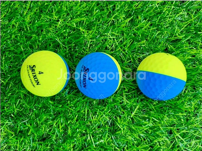 24년 스릭슨 Q STAR 투어 디바이드 3피스 우레탄 골프공 옐로우블루 팝니다--1