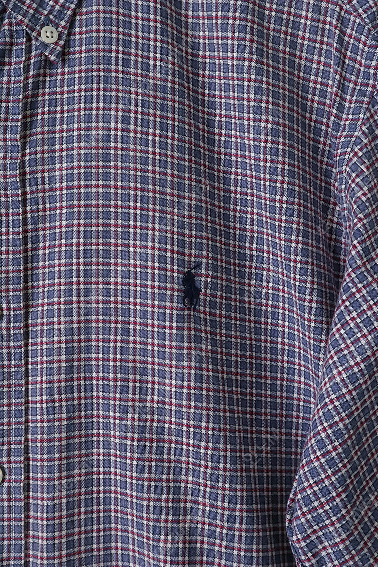 105-110)폴로 정품 남성 타탄체크 남방-1.3만--2