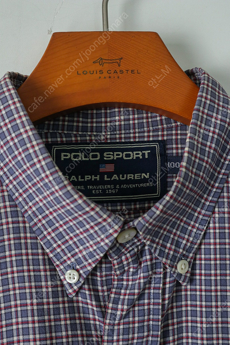 105-110)폴로 정품 남성 타탄체크 남방-1.3만--3