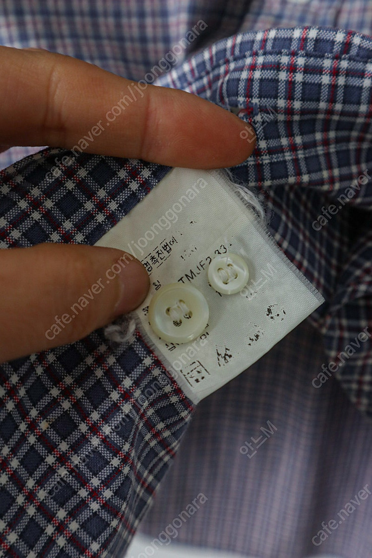 105-110)폴로 정품 남성 타탄체크 남방-1.3만--5