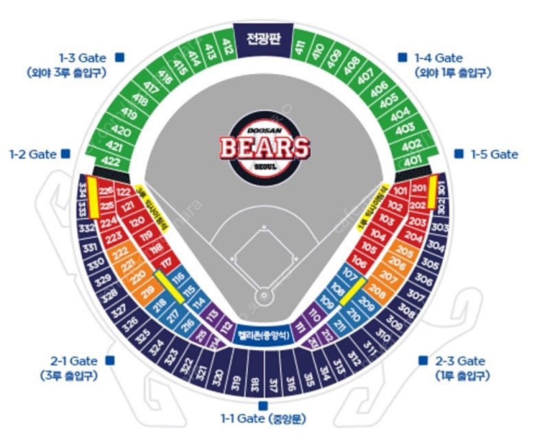 8/6,7(화,수) LG vs 두산 3루 필라존 2,4연석 통로 1루 네이비 8월6일,7일