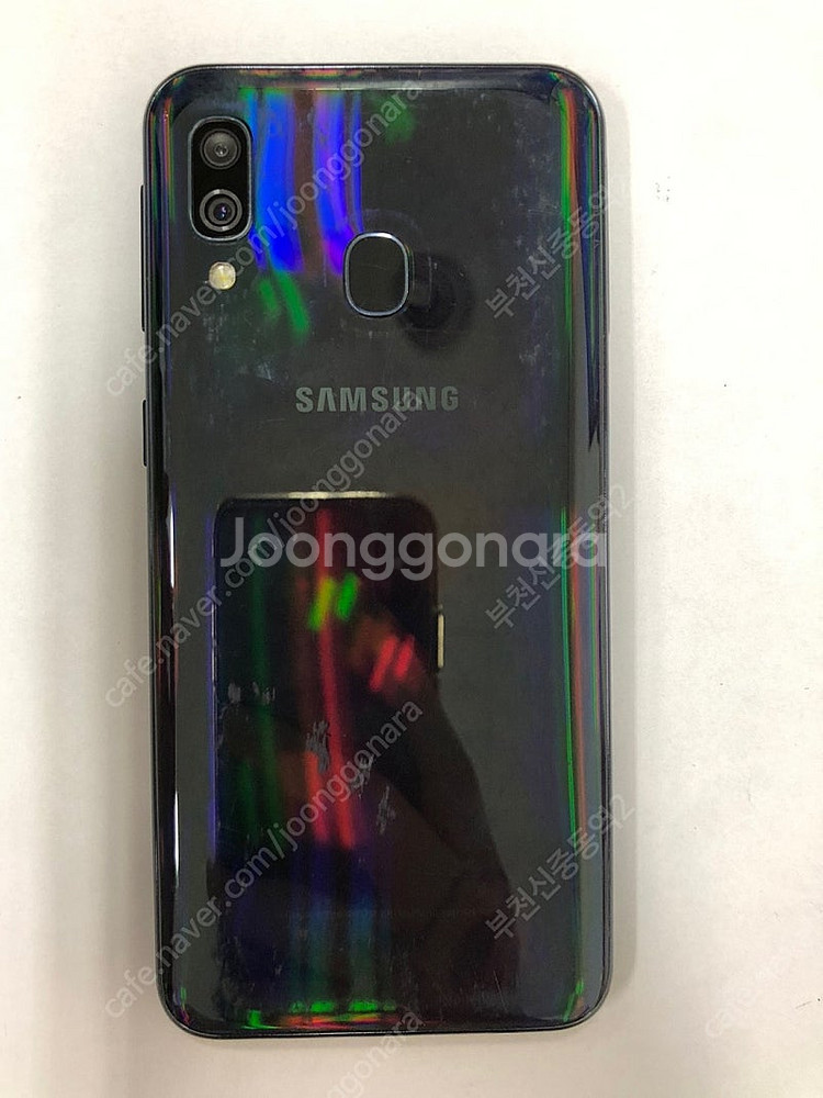 191689 SK 갤럭시A40 블랙 액정SS급 64GB...--0