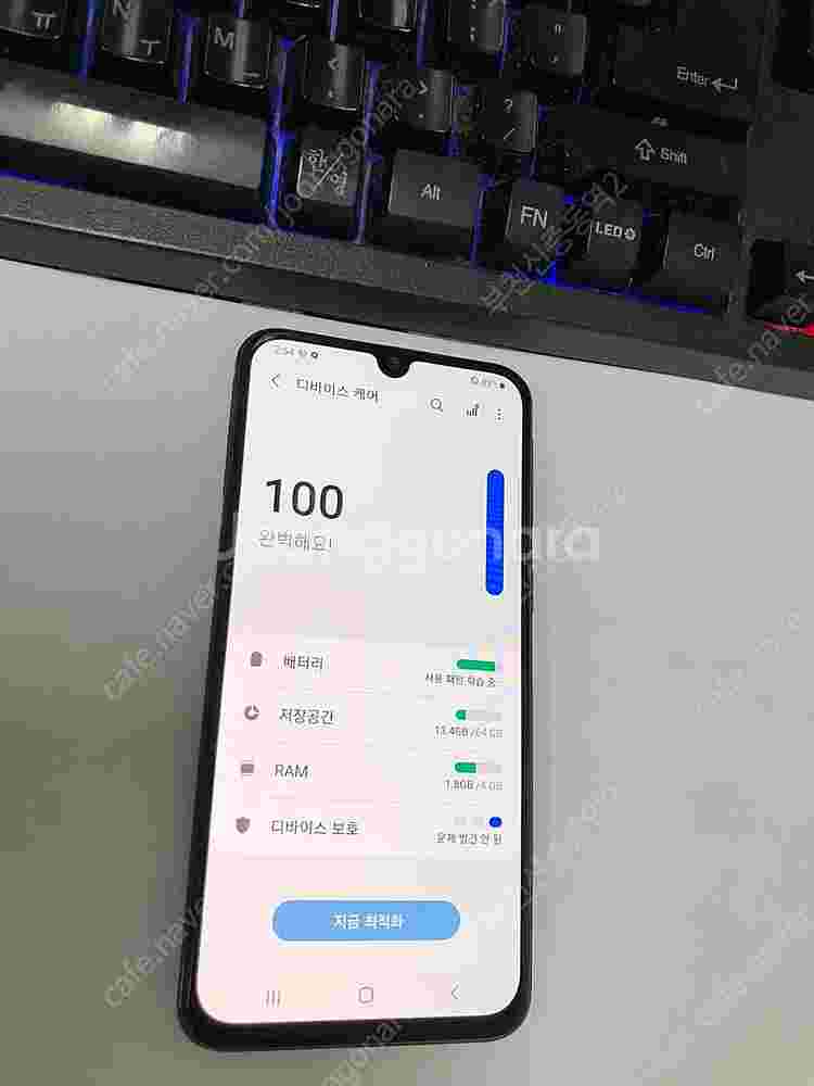 191689 SK 갤럭시A40 블랙 액정SS급 64GB...--3