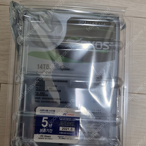 HDD 하드디스크 Seagate Exos X16 (ST14000NM001G, 14TB) 미개봉 새제품