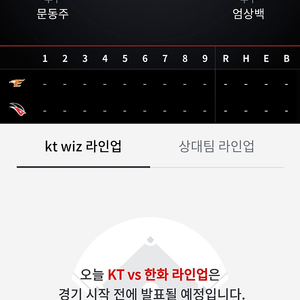 8/1 한화 vs kt 응원지정석 119구역 단석 1자리