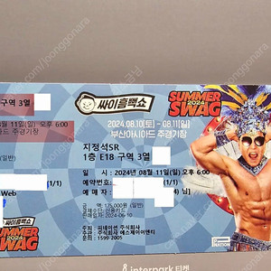 원가양도 싸이 부산 콘서트 흠뻑쇼 8월11일 SR지정석