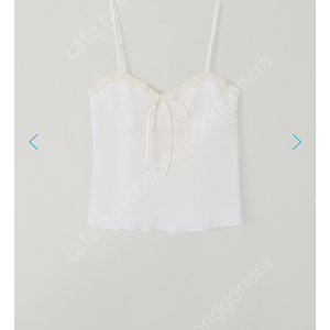 타낫 프릴 타이 뷔스티에 Frill tie bustier (ivory)