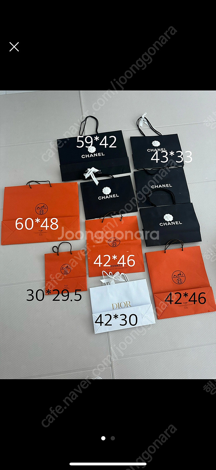 샤넬 에르메스 디올 쇼핑백 큰사이즈--0