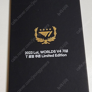 T1 LoL 롤드컵 우승 T로밍 쿠폰 페이커 이상혁 한정판 카드 3GB