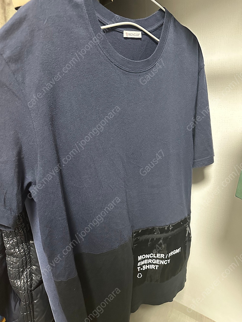몽클레어 X 프래그먼트 티셔츠 정품 반팔 희귀매물