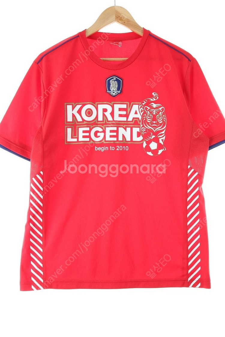 (L) 브랜드빈티지 반팔 티셔츠 레드 국가대표 축구팀 ...--0