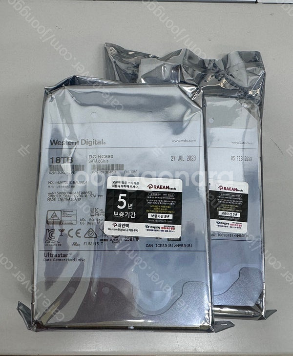 WD 울트라스타 HC550 18TB(국내-기업용) 새제...--0