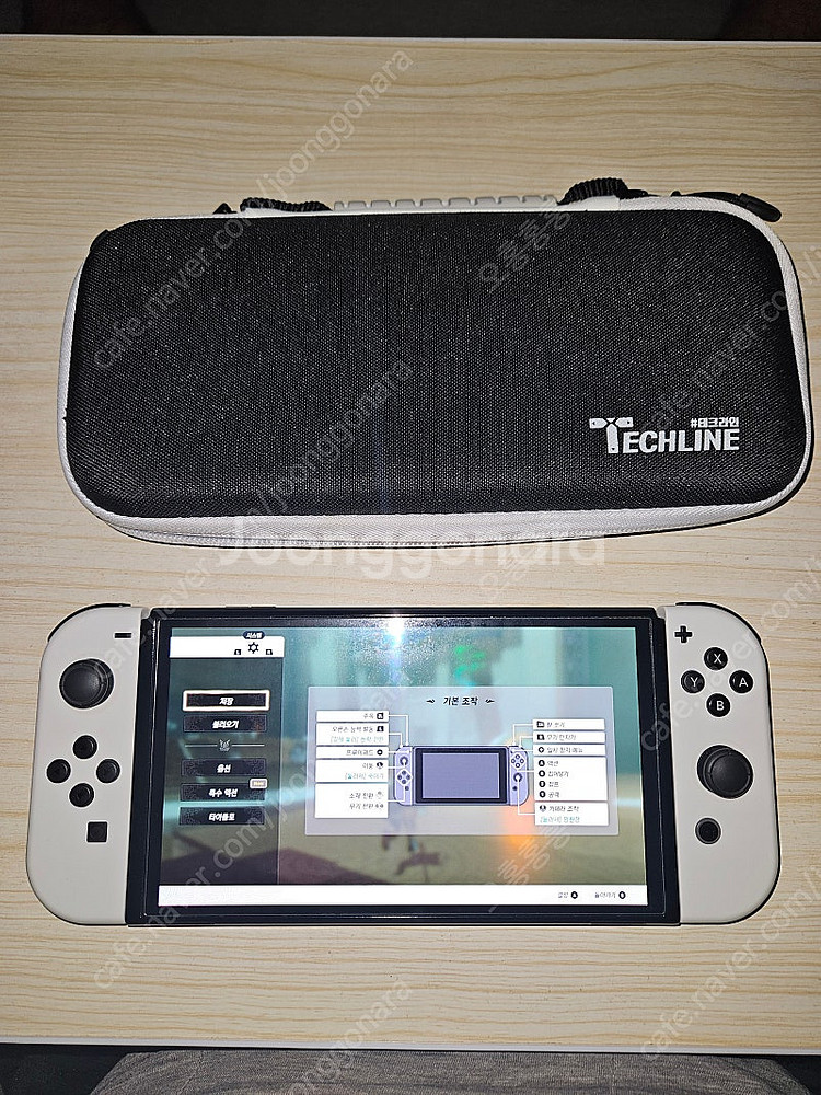 닌텐도 스위치 oled 화이트 젤다 왕눈 포함--0