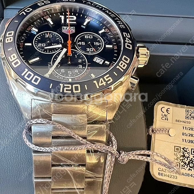 (새제품)태그호이어 43mm 포뮬러1 크로노그래프 청판...--1