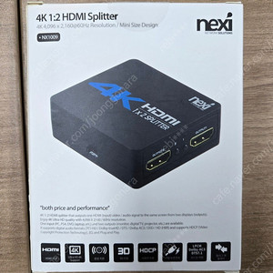 넥시 HDMI 1:2 분배기(NX-4K0102SPM) 새상품 택포 판매합니다.