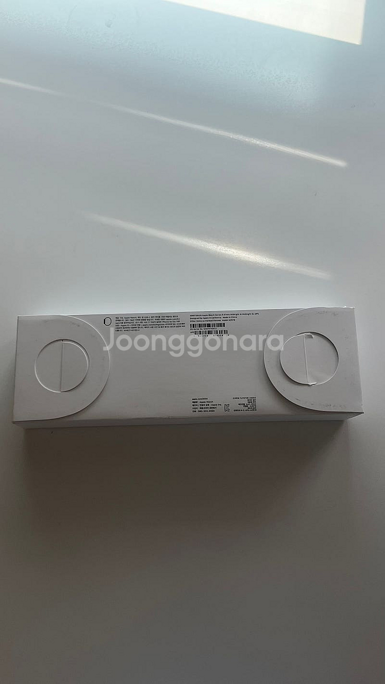 애플워치 9 41mm gps 미드나이트 미개봉--1