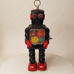 60년대 양철 요네자와 하이휠 큰기어 틴토이 로봇 로보트 태엽 장난감 완구 고전완구 문방구 박물관 태권브이 아톰 마징가 골동품 바보로봇 택배비포함