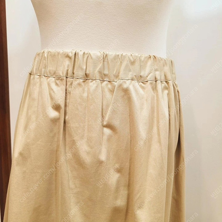 커버낫 코튼 밴딩 플레어 스커트--6