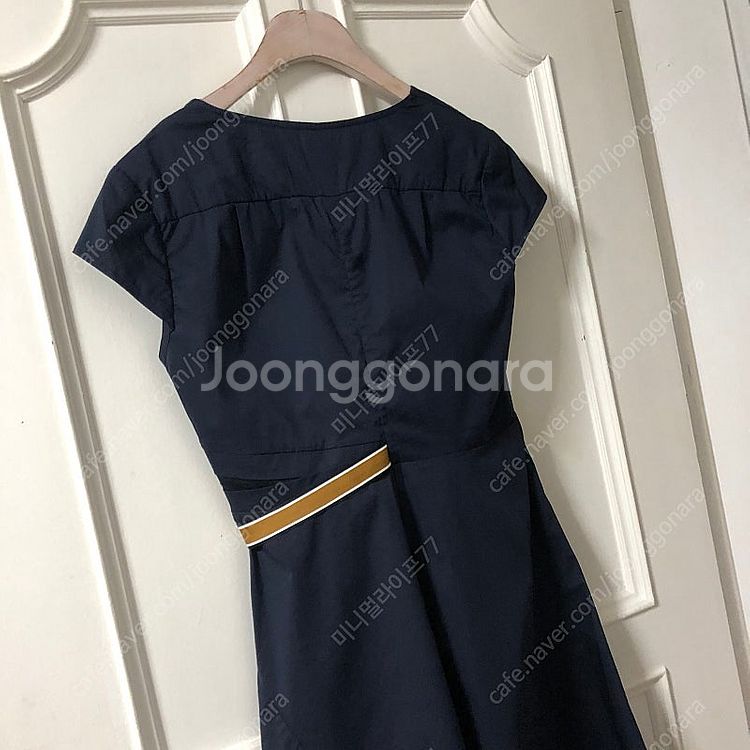 햅번 바스락 코튼 미디 퍼프 원피스 결혼식 하객룩 럭셔...--8