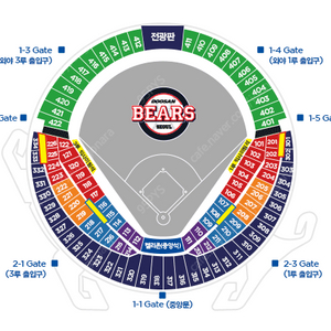 8/3(토) 두산 vs 키움 잠실 1루 블루 209 통로 2연석 양도합니다