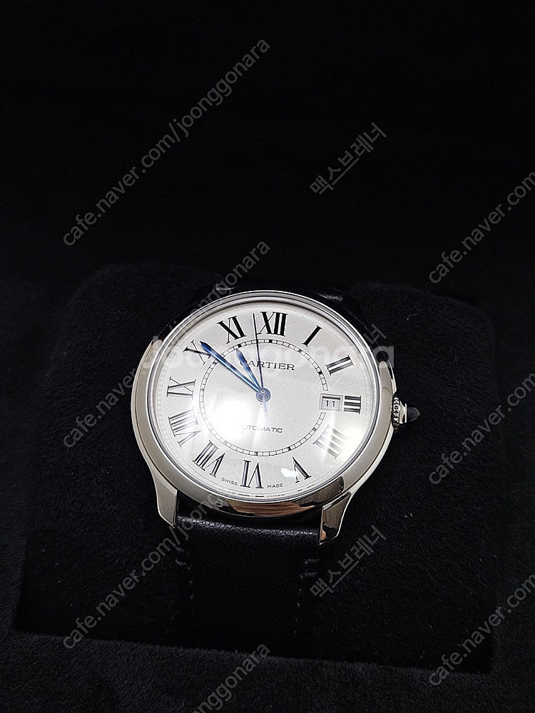 까르띠에 롱드 머스트 40mm 오토매틱 보증서 있음--1