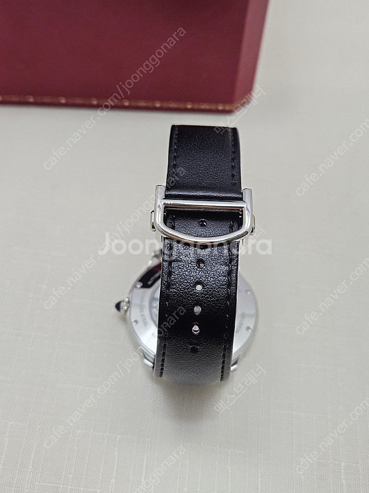 까르띠에 롱드 머스트 40mm 오토매틱 보증서 있음--4