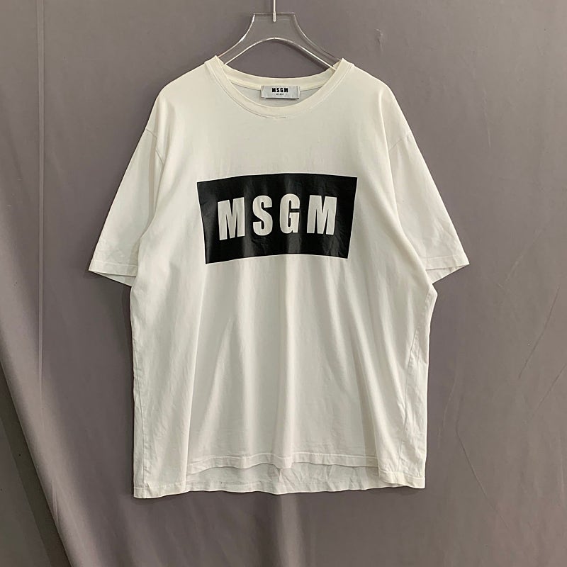 105 XL MSGM 로고 프린팅 명품 반팔 티셔츠