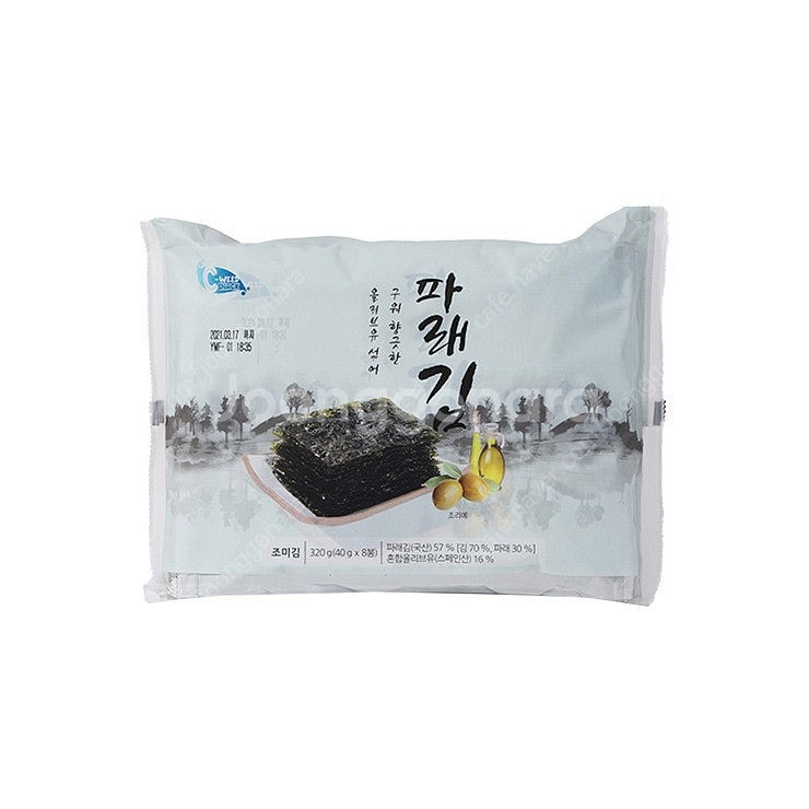 예맛식품 올리브유 파래김 40g x 16개--0