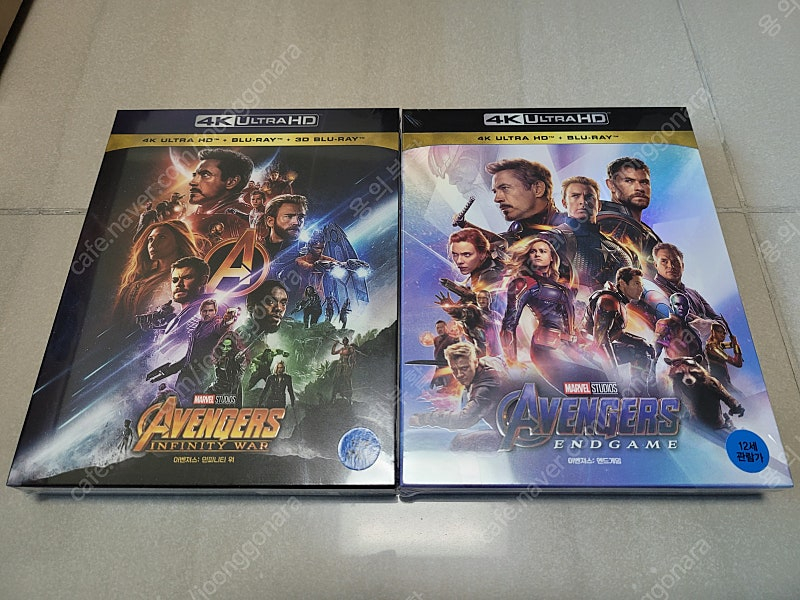 어벤져스 4k 블루레이 스틸북 한정판 세트 이미지