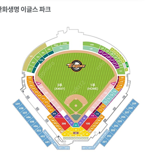 8/3(토) 한화vs기아 3루 외야잔디석(4인) 326블럭 C구역