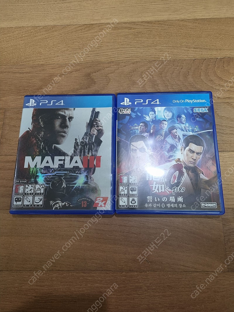 (PS4):용과같이 제로, 마피아3 .. 따로판매 가능