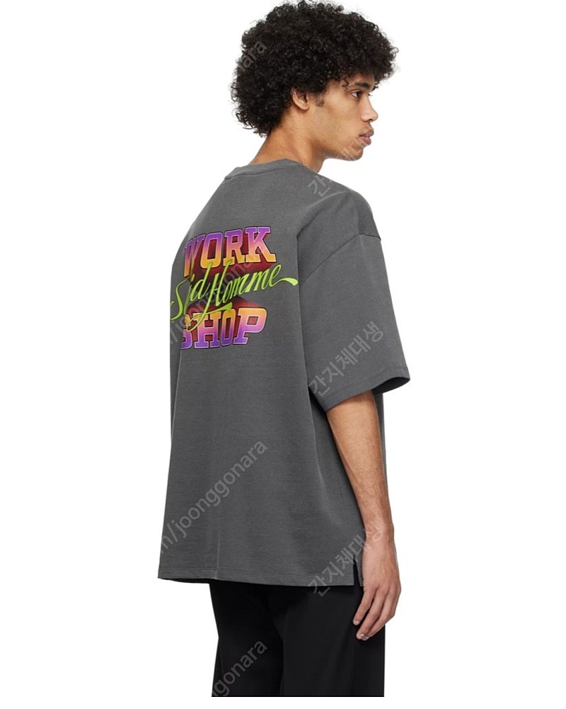 솔리드옴므 타이포그래피 워크샵 티셔츠 새제품 판매