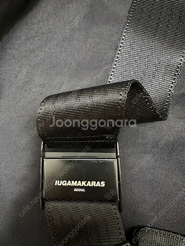 이우가마카라스 black logo buckle cros...--5