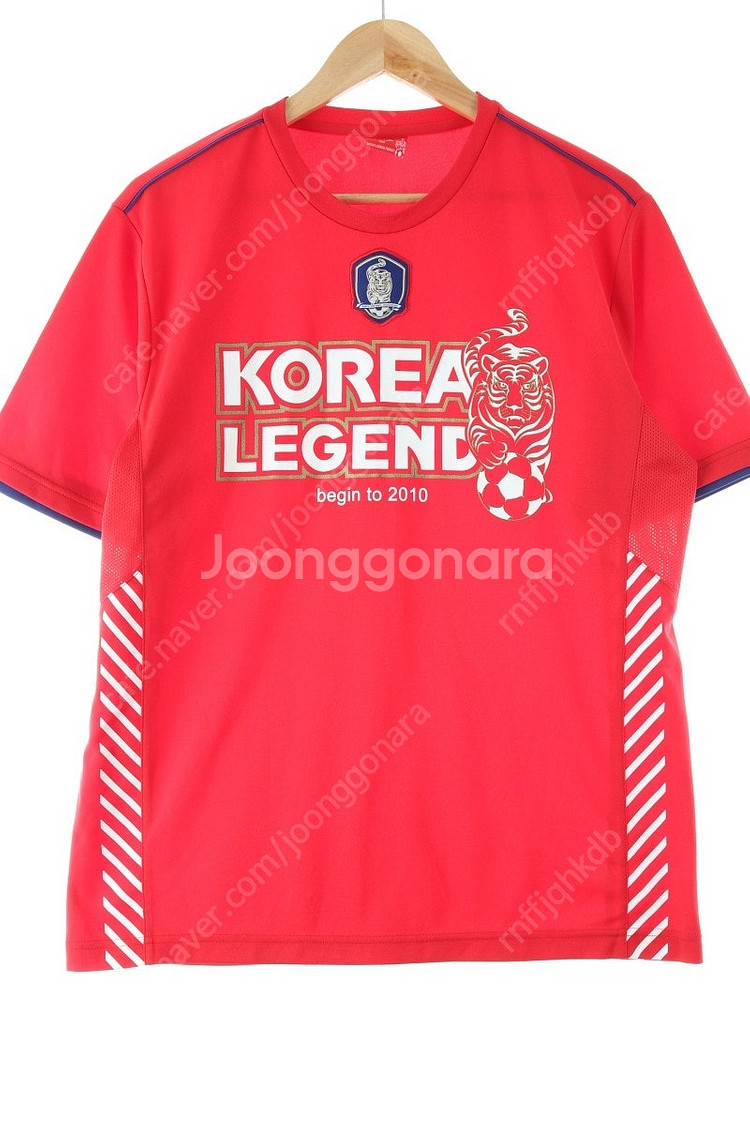 (L) 브랜드빈티지 반팔 티셔츠 레드 국가대표 축구팀 ...--0