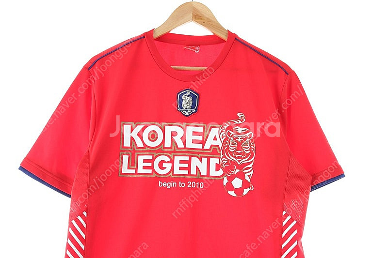 (L) 브랜드빈티지 반팔 티셔츠 레드 국가대표 축구팀 ...--1
