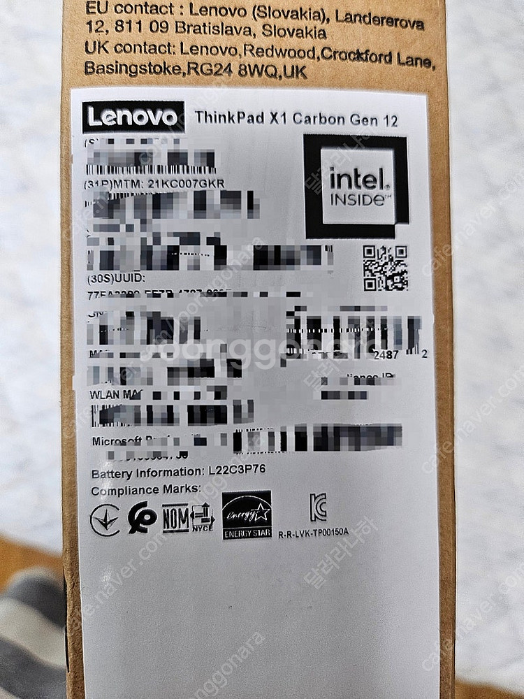 Lenovo Thinkpad x1 carbon gen1...--2