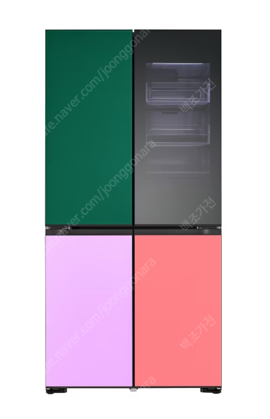 [미사용/새제품] LG 디오스 오브제컬렉션 무드업(노크온) 냉장고 M874GNN3A1