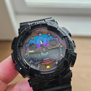 지샥 G-SHOCK 빅페이스 GA-100RGB-1ADR