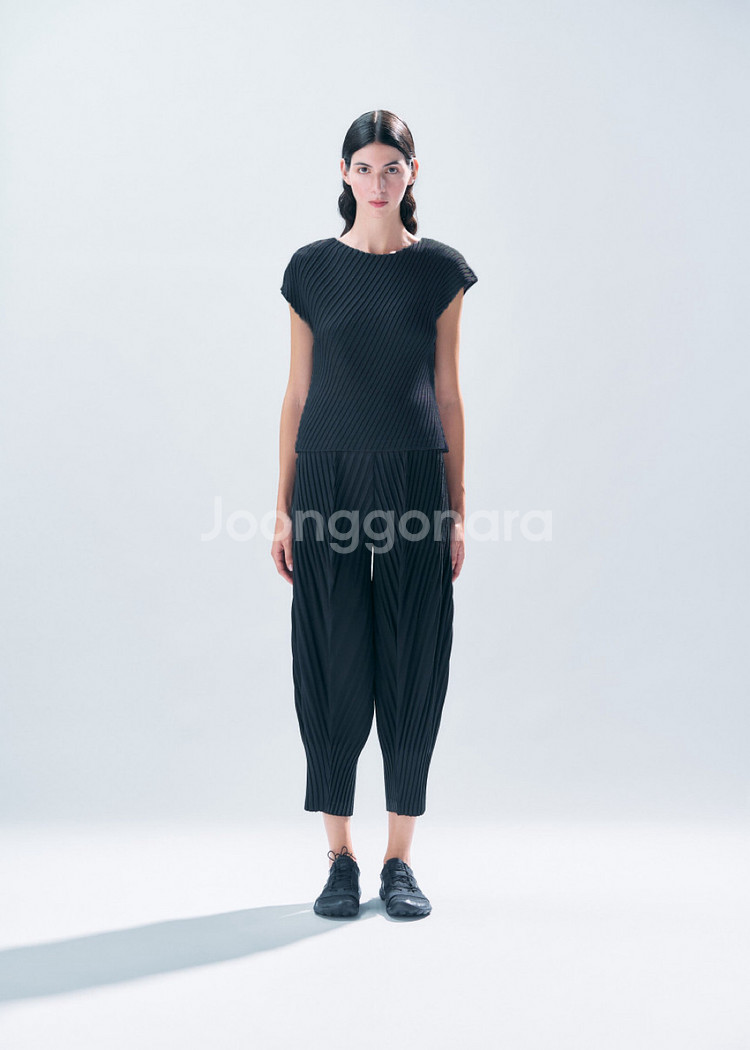 이세이미야케 린넨 라이크 플리츠 팬츠 LINEN LIK...--2