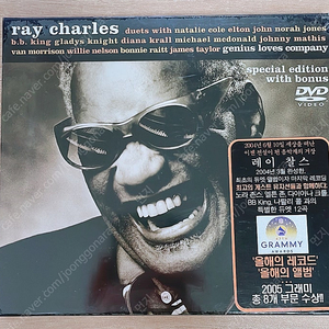 레이 찰스 Ray Charles - Genius Loves Company - Special Limited Edition(CD+DVD) 미개봉