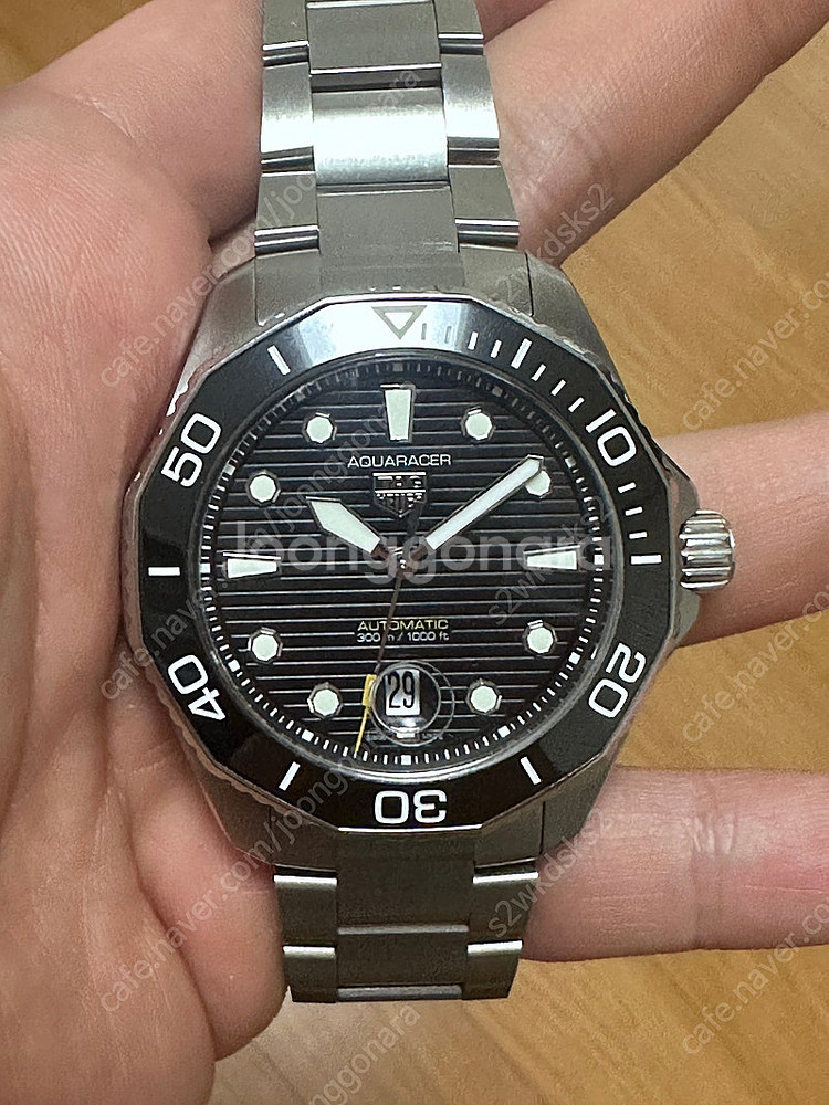 태그호이어 아쿠아레이서 검판 43mm--0