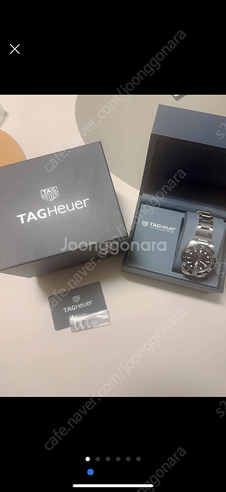 태그호이어 아쿠아레이서 검판 43mm--1