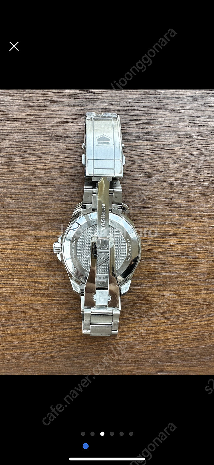 태그호이어 아쿠아레이서 검판 43mm--5