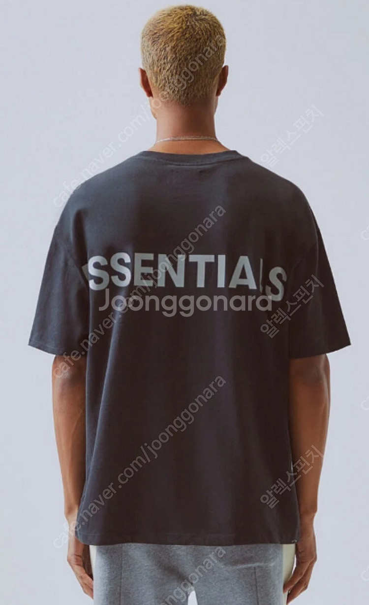 [2XL]피오갓 에센셜 19FW 리플렉티브 반팔 블랙--1