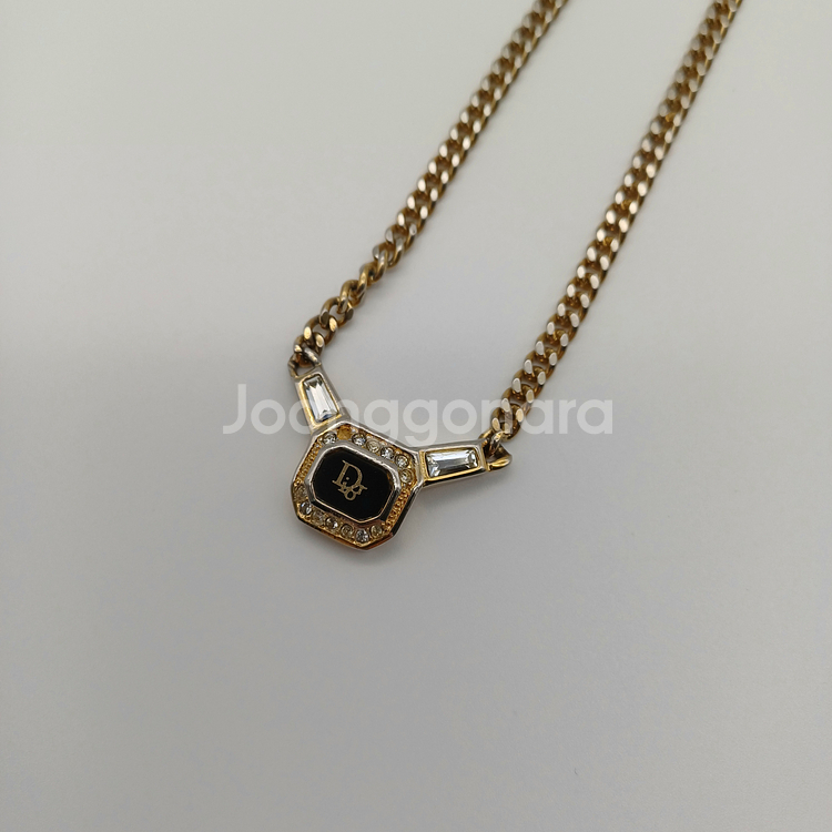 DIOR 디올 블랙 목걸이 #dd200--1