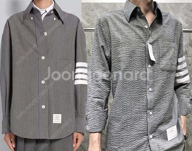 톰브라운 사선 긴팔 셔츠 남방--1