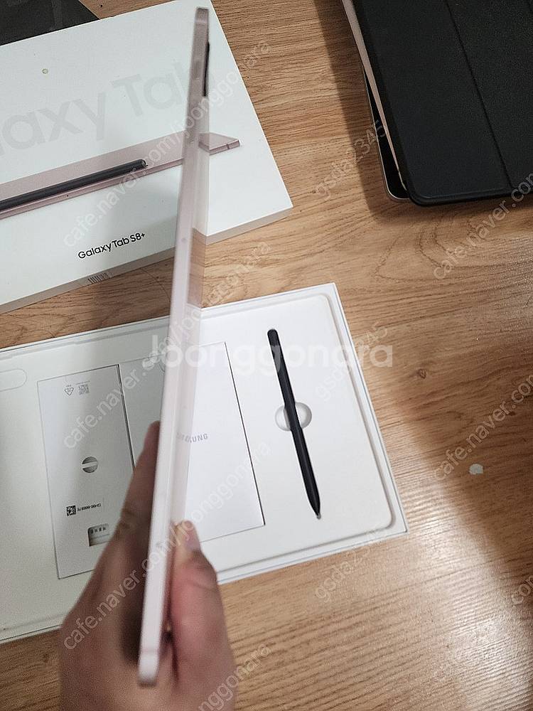 갤럭시탭 s8플러스 256기가 와이파이 핑크골드 ss급...--2
