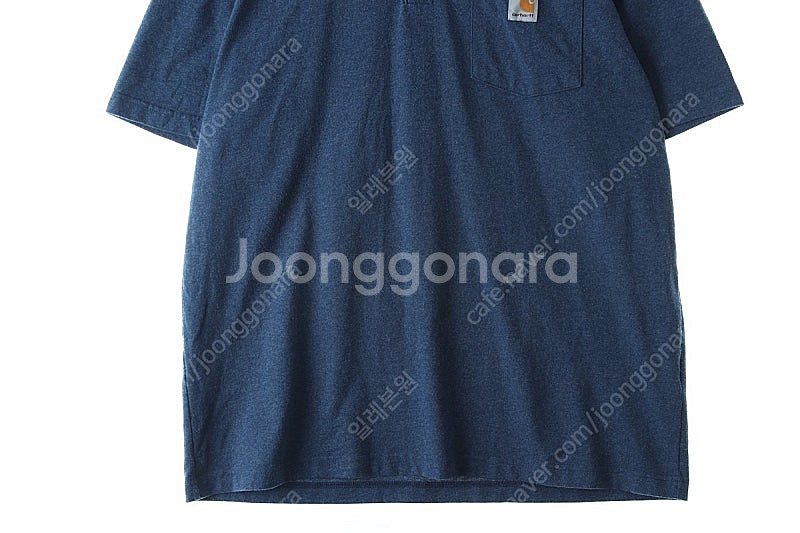(L) 칼하트 반팔 티셔츠 사용감 블루 아메카지 루즈핏--3